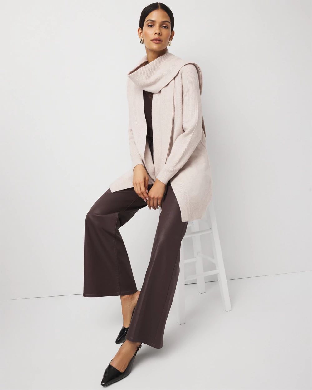 Convertible Scarf Cardigan | White House Black Market